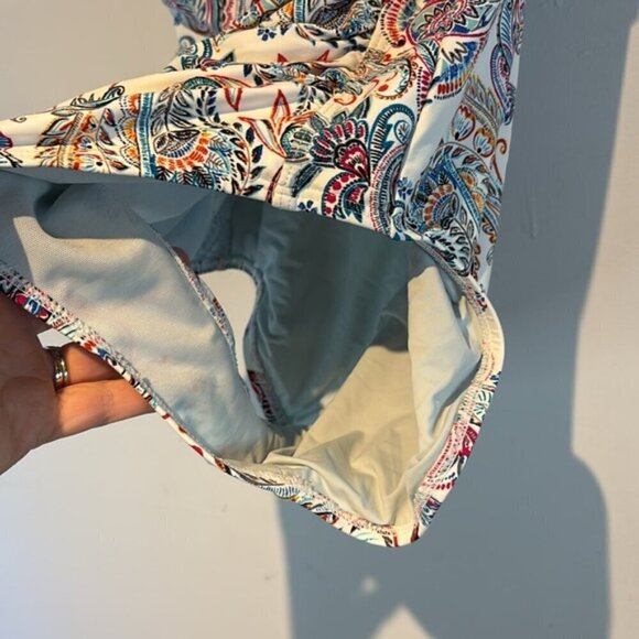 Nip Tuck Amanda Paisley one-piece bathing suit/swim suit size US 8 - Picture 10 of 12